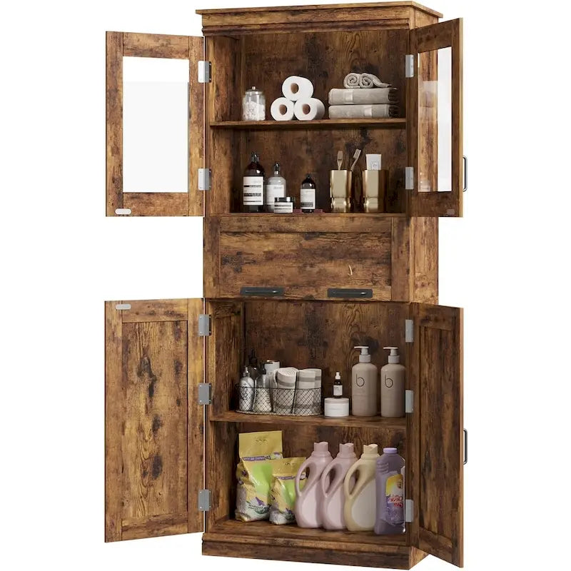 Tall Bathroom Cabinet, Freestanding Storage Cabinet