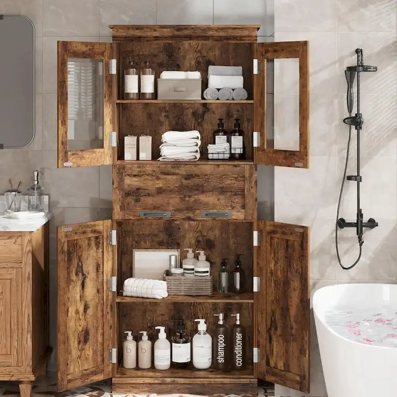 Tall Bathroom Cabinet, Freestanding Storage Cabinet