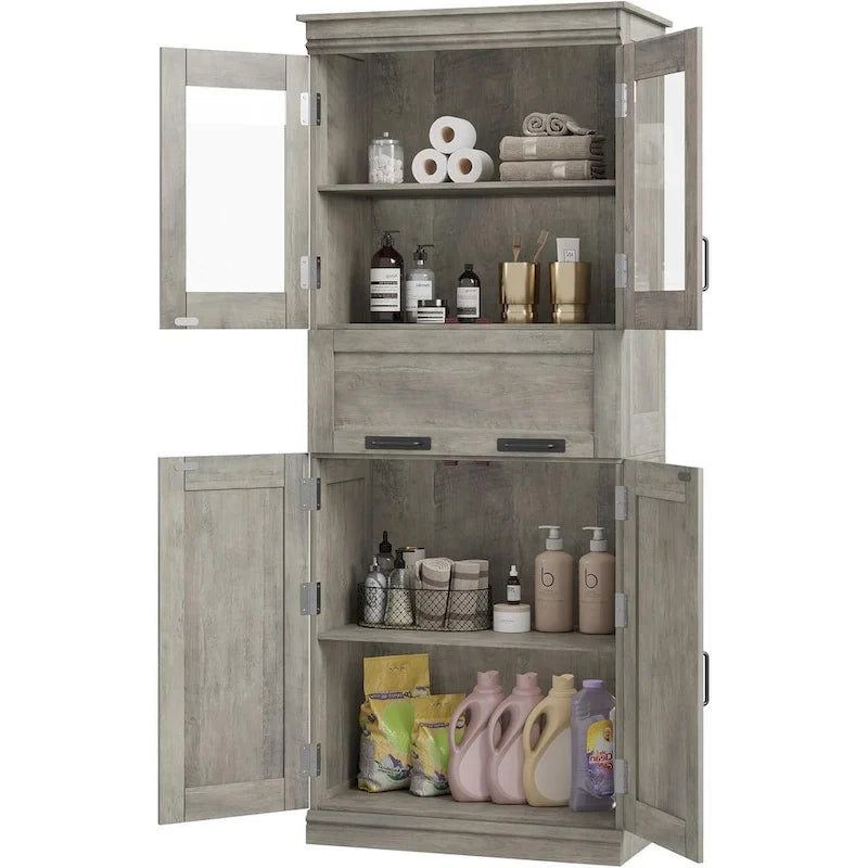 Tall Bathroom Cabinet, Freestanding Storage Cabinet