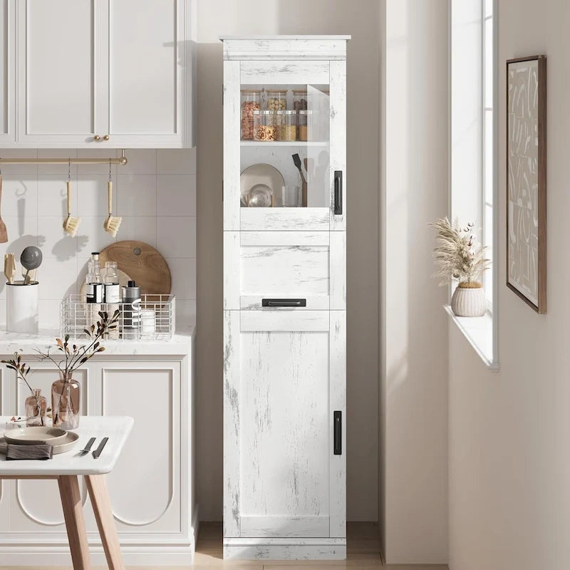 Tall Bathroom Cabinet, Freestanding Storage Cabinet