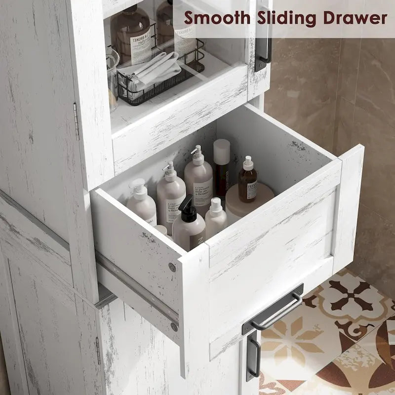 Tall Bathroom Cabinet, Freestanding Storage Cabinet
