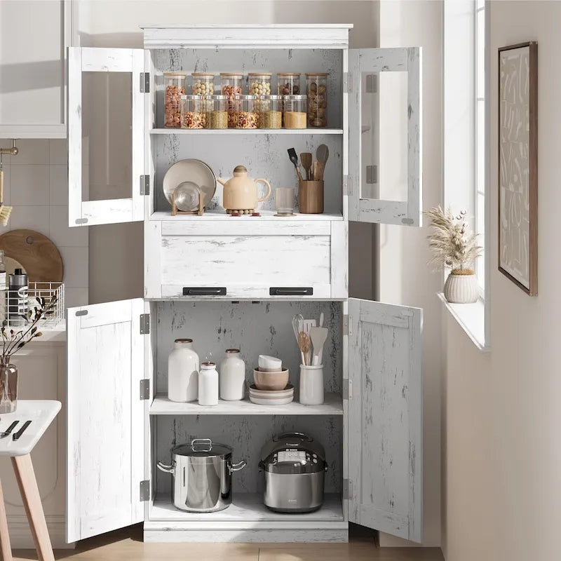 Tall Bathroom Cabinet, Freestanding Storage Cabinet