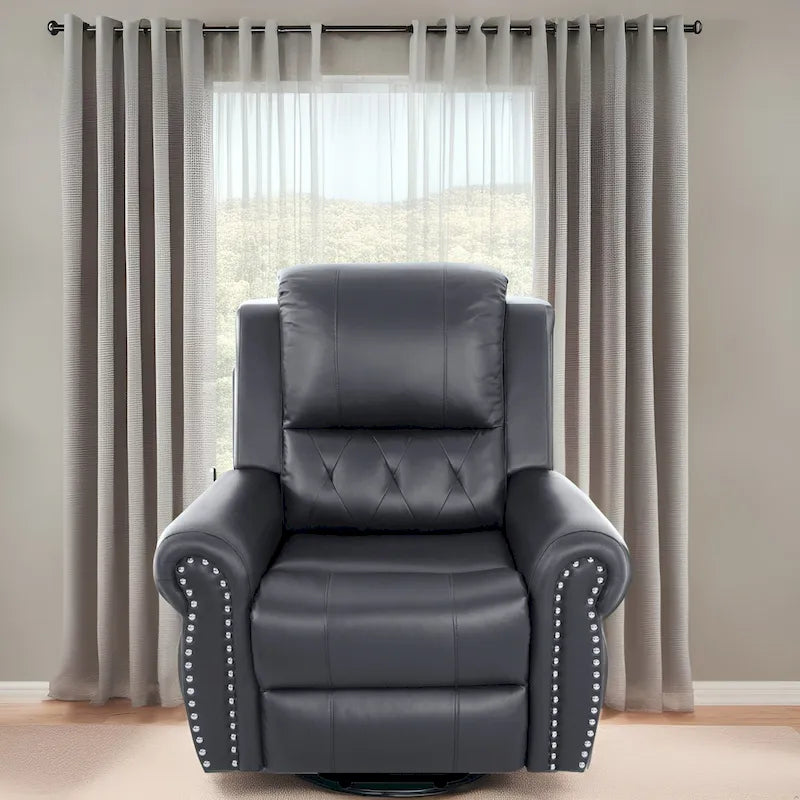 Poltrona reclinabile di lusso in pelle Air con sollevamento elettrico