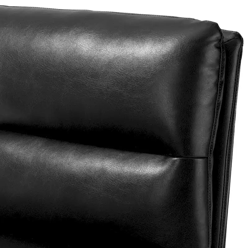 Cadeira de destaque moderna sem braços, em pele PU macia, 30.25H