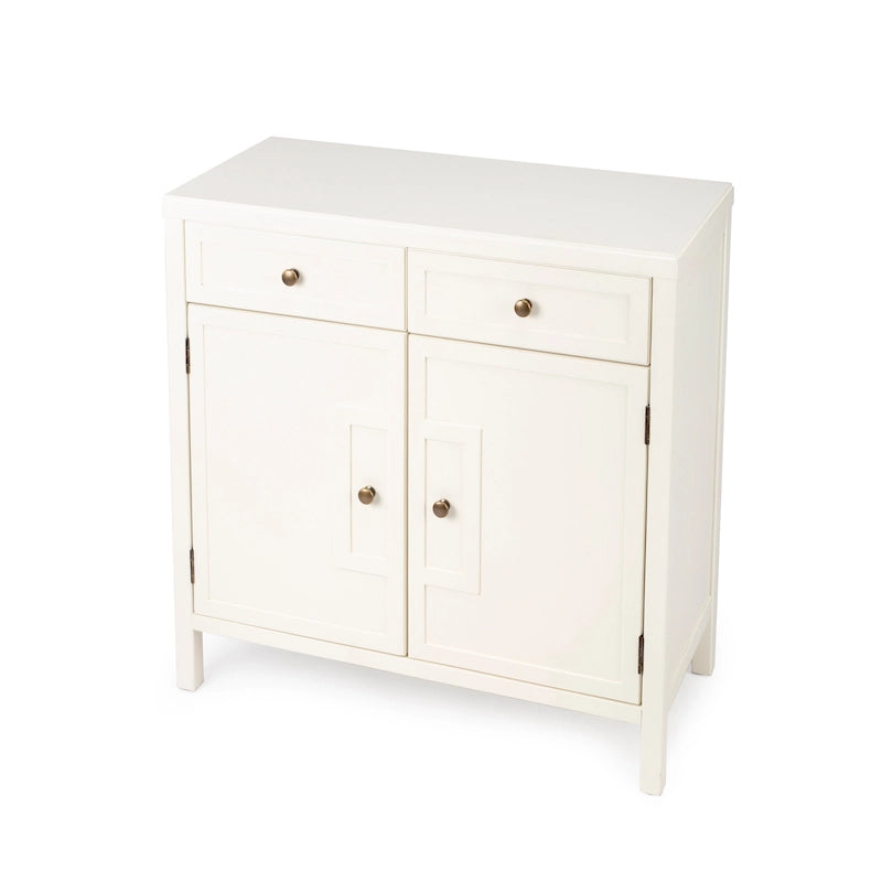 Imperial Accent Cabinet with Gold Hardware | Mid-Century Modern Storage Display Cabinet for Living Room