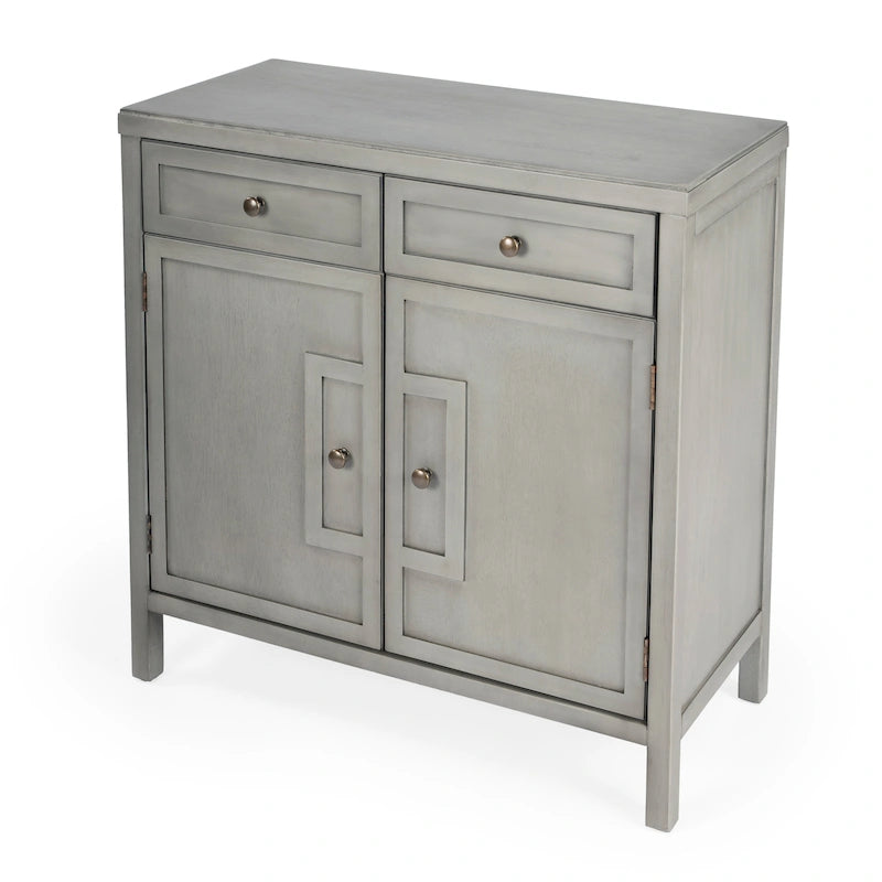 Imperial Accent Cabinet with Gold Hardware | Mid-Century Modern Storage Display Cabinet for Living Room