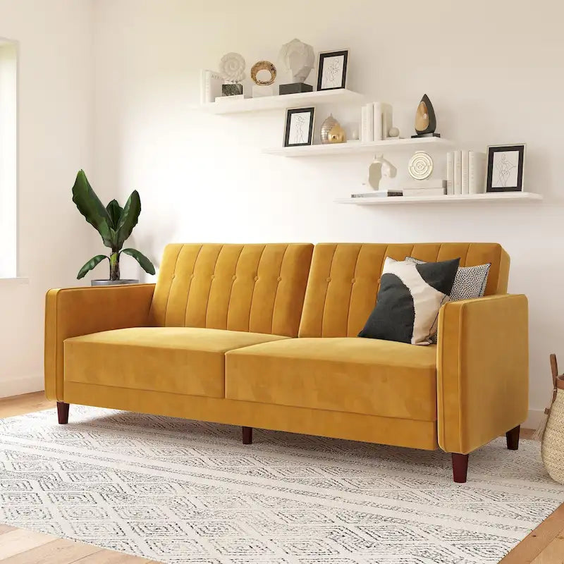 Avenue Greene Ivy Tufted Transitional Futon