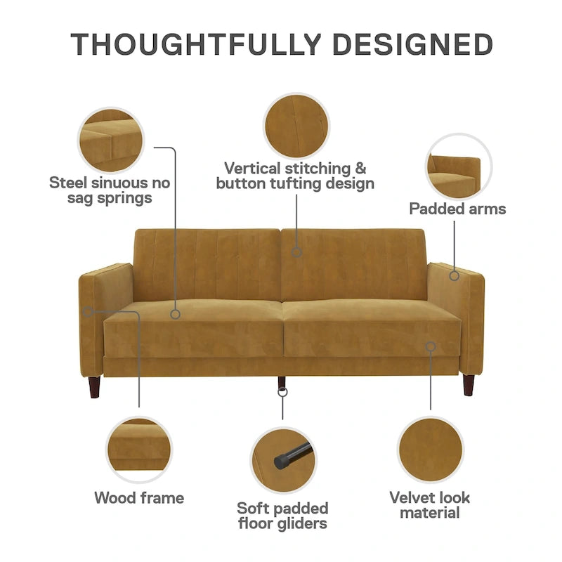 Futon de transição tufado Ivy da Avenue Greene