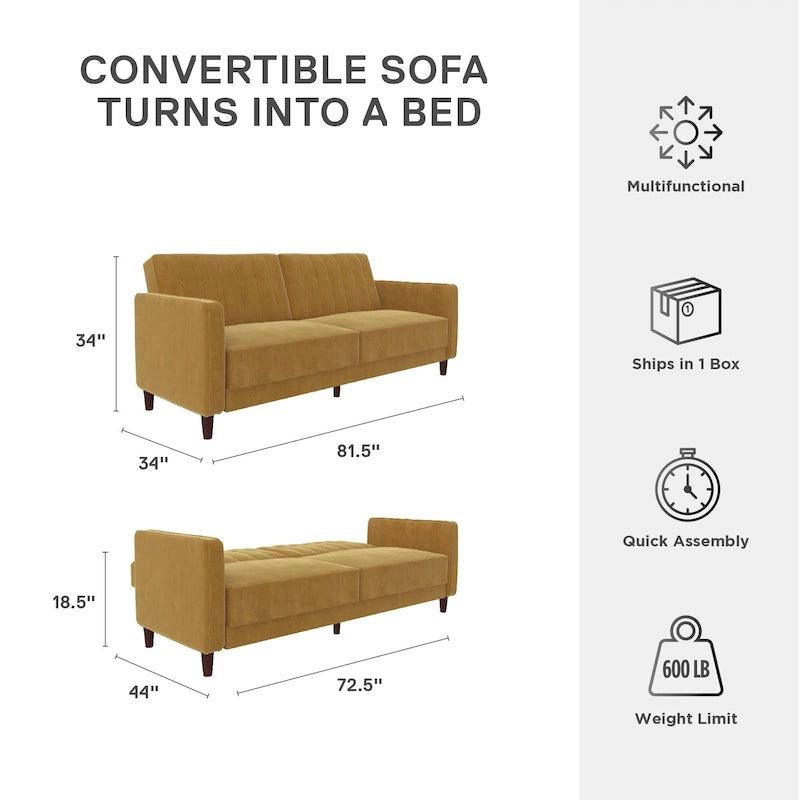 Futon de transição tufado Ivy da Avenue Greene