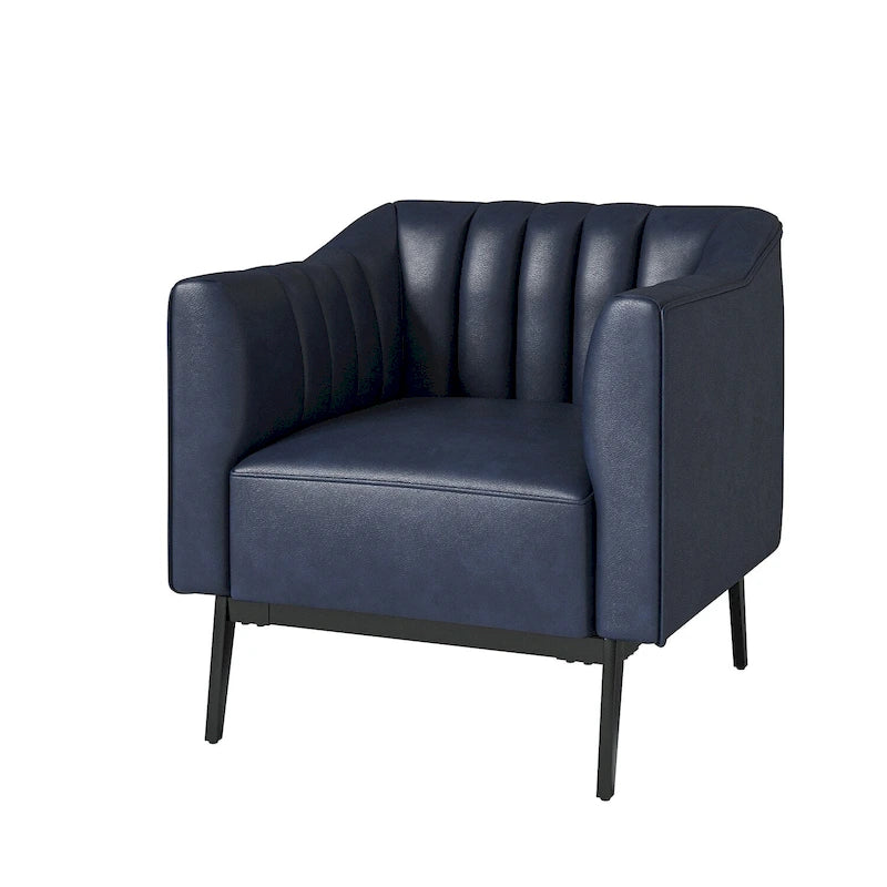 Fauteuil d'appoint industriel en cuir PU