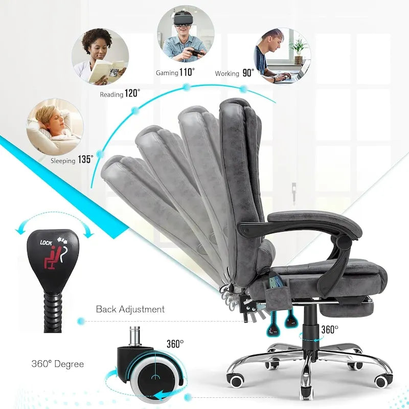 Beheizbarer Chefsessel fürs Büro