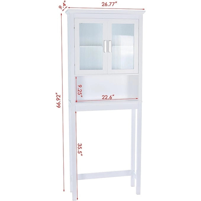 Badezimmerregal über der Toilette, Organizer für Badezimmerschrank