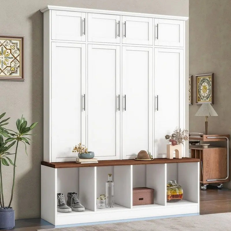 Multi-Functional Hall Tree Entryway Cabinet