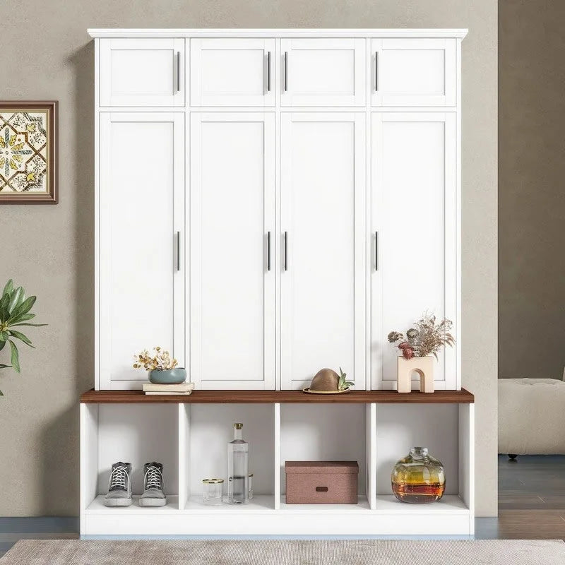Multi-Functional Hall Tree Entryway Cabinet