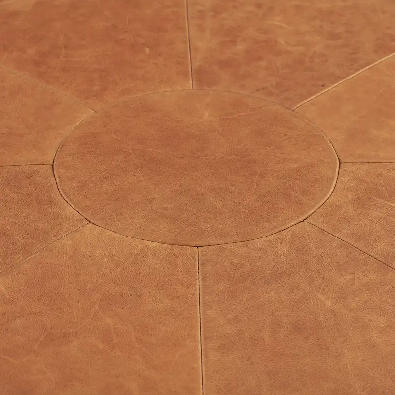 Full Grain Genuine Italian Leather Ottoman