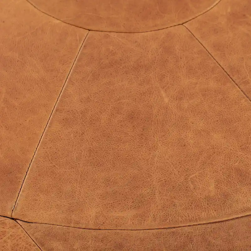Full Grain Genuine Italian Leather Ottoman