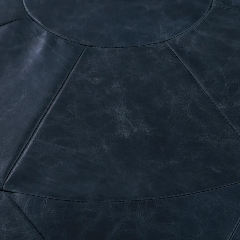 Full Grain Genuine Italian Leather Ottoman