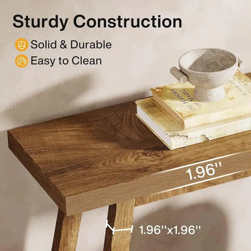 70.9 Zoll langer Farmhouse-Konsolentisch für den Eingangsbereich, 2 Ebenen, schmal und lang, hinter Sofa oder Couch