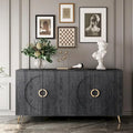 Credenza moderna in legno laccato con 4 ante