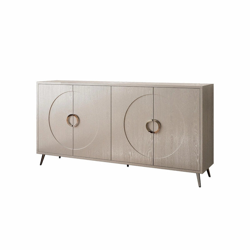 Credenza moderna in legno laccato con 4 ante