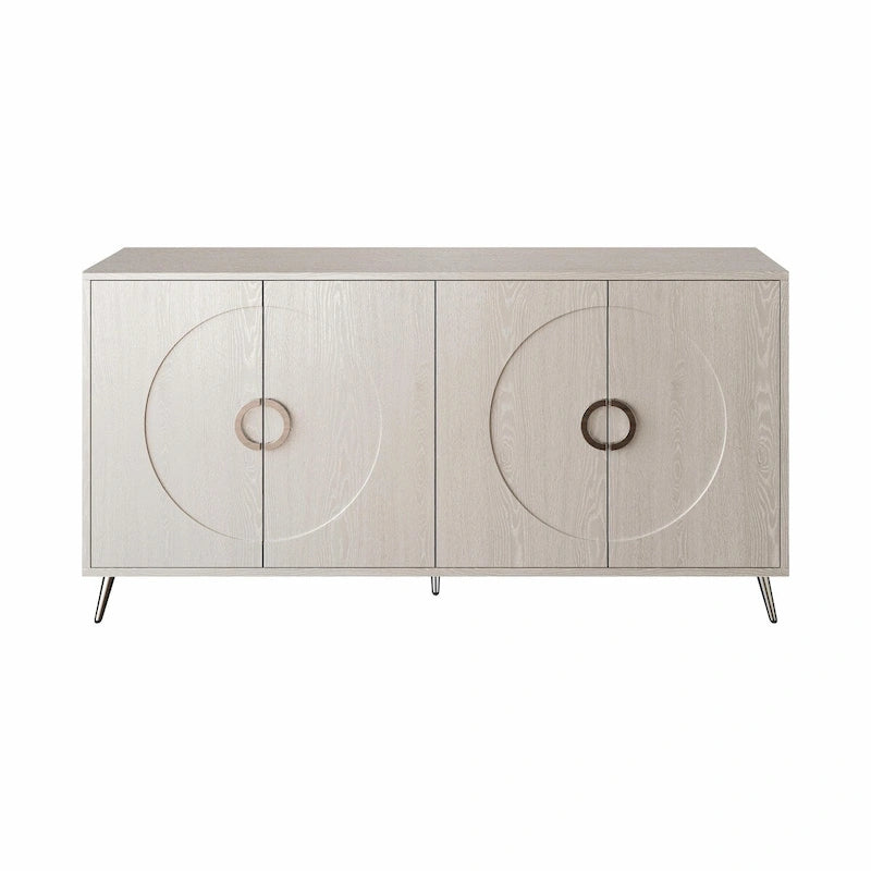 Credenza moderna in legno laccato con 4 ante
