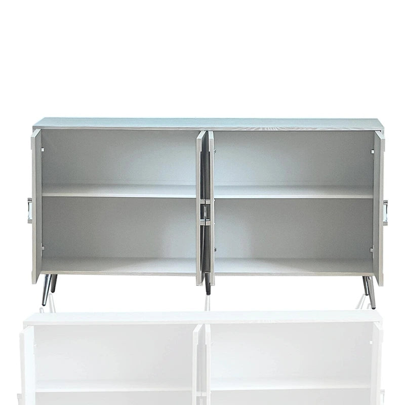Credenza moderna in legno laccato con 4 ante
