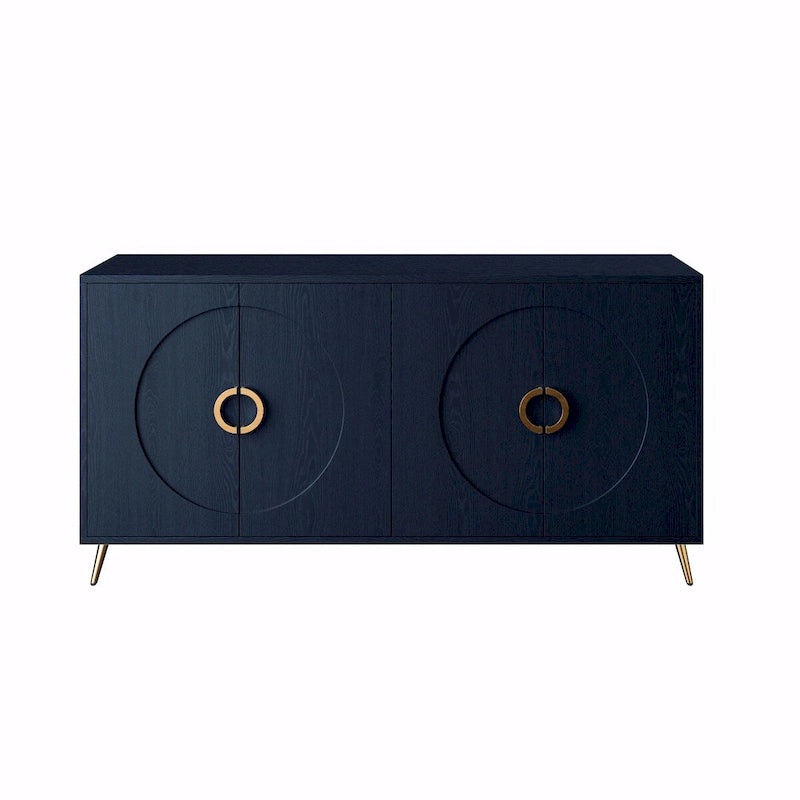 Credenza moderna in legno laccato con 4 ante